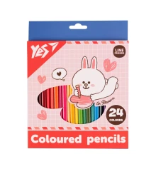Карандаши цветные Yes Line Friends Cony 24 цвета купить в интернет магазине подарков ПраздникШоп