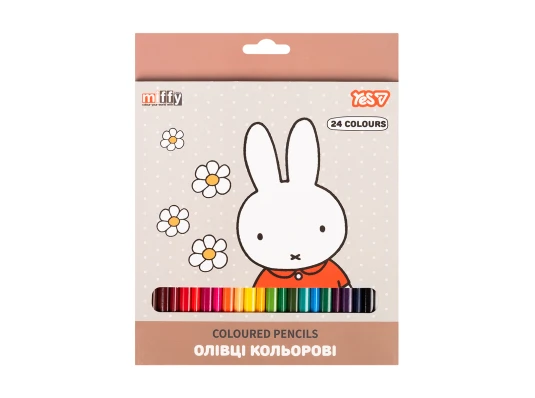 Карандаши цветные Yes Miffy 24 цвета купить в интернет магазине подарков ПраздникШоп