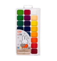 Краски акварельные Yes Miffy 24 цвета медовые б/к купить в интернет магазине подарков ПраздникШоп