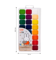 Краски акварельные Yes Miffy 24 цвета медовые б/к купить в интернет магазине подарков ПраздникШоп