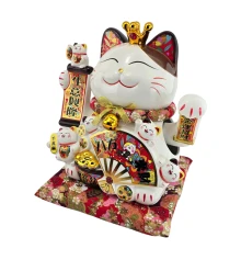 Кошка Манэки Нэко керамическая (31×30×20.5 см) купить в интернет магазине подарков ПраздникШоп