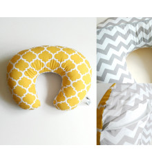 Подушка для годування "Жёлтая6 - Зіг-заг" купить в интернет магазине подарков ПраздникШоп