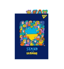Папка-уголок YES Stand with Ukraine А4 с фигурными разделителями купить в интернет магазине подарков ПраздникШоп