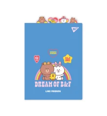 Папка-уголок Yes Line Friends А4 с фигурными разделителями купить в интернет магазине подарков ПраздникШоп