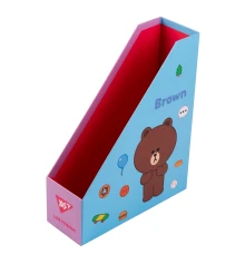 Лоток для документов YES Line Friends вертикальный, картон купить в интернет магазине подарков ПраздникШоп
