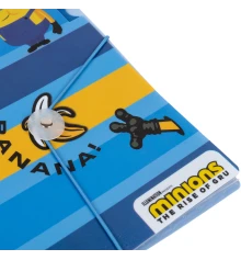 Папка YES Minions А4 c 3 разделителями на резинке купить в интернет магазине подарков ПраздникШоп
