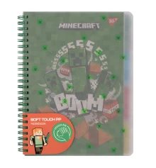 Тетрадь для записей YES А5, 80 л. софт-тач пласт.обл. Minecraft купить в интернет магазине подарков ПраздникШоп