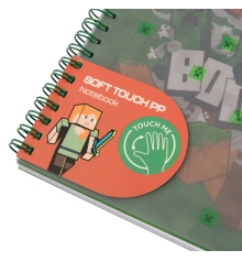 Тетрадь для записей YES А5, 80 л. софт-тач пласт.обл. Minecraft купить в интернет магазине подарков ПраздникШоп