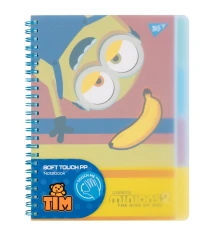 Тетрадь для записей YES А5, 80 л., софт-тач пласт.обл. Minions купить в интернет магазине подарков ПраздникШоп
