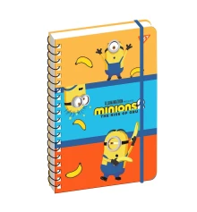 Блокнот YES А5, 80 л., дв. cпираль с резинкой Minions купить в интернет магазине подарков ПраздникШоп