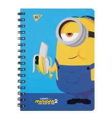 Блокнот YES А5, 80 л., дв. cпираль с резинкой Minions купить в интернет магазине подарков ПраздникШоп