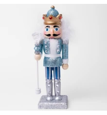 Фигурка декоративная Novogod‘ko Щелкунчик 20см, дерево, голубой купить в интернет магазине подарков ПраздникШоп