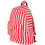 Коттоновый рюкзак THE ONE BACKPACKS красная полоса купить в интернет магазине подарков ПраздникШоп