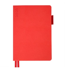 Ежедневник А5 Leo Planner датированный 2026 "Binario", мягкий, красный, 368 страниц купить в интернет магазине подарков ПраздникШоп