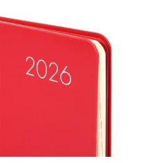 Еженедельник 10х17 см Leo Planner датированный 2026 "Glory", мягкий, красный, 128 страниц купить в интернет магазине подарков ПраздникШоп