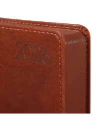 Ежедневник А5 Leo Planner датированный 2026 "Case", интегральный, коричневый, 368 страниц купить в интернет магазине подарков ПраздникШоп
