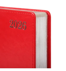 Ежедневник А5 Leo Planner датированный 2026 "City", твердый, красный, 368 страниц купить в интернет магазине подарков ПраздникШоп