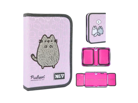 Пенал твердый Yes одинарный с двумя клапанами Pusheen Delicacy HP-04 купить в интернет магазине подарков ПраздникШоп