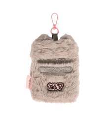 Бейдж без ленты вертикальный Yes, мех Pusheen Toy купить в интернет магазине подарков ПраздникШоп