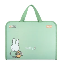 Папка-портфель Yes Miffy FC на молнии с тканевыми ручками купить в интернет магазине подарков ПраздникШоп