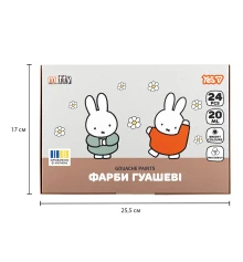 Краски гуашевые Yes Miffy 24 цвета 20 мл купить в интернет магазине подарков ПраздникШоп