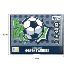 Краски гуашевые Yes Football 12 цветов 20 мл купить в интернет магазине подарков ПраздникШоп