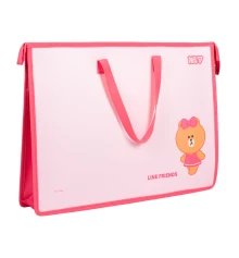 Папка портфель Yes Line Friends А3 с тканевыми ручками купить в интернет магазине подарков ПраздникШоп