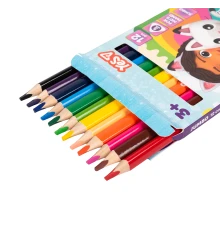 Карандаши цветные Yes Gabby Dollhouse JUMBO 12 цветов купить в интернет магазине подарков ПраздникШоп