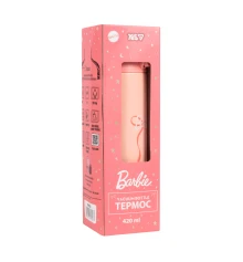 Термос Yes Barbie Shiny 420 мл., розовый с глитером купить в интернет магазине подарков ПраздникШоп