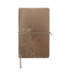 Ежедневник Leo Planner Glory 12х20 см датированный 2027 мягкий темно-серый металлик 352 страницы купить в интернет магазине подарков ПраздникШоп