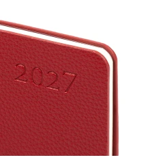 Еженедельник Leo Planner Binario 10х17 см датированный 2027 мягкий бордовый 128 страниц купить в интернет магазине подарков ПраздникШоп
