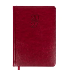 Ежедневник Leo Planner Vector А5 датированный 2027 твердый бордовый 368 страниц купить в интернет магазине подарков ПраздникШоп