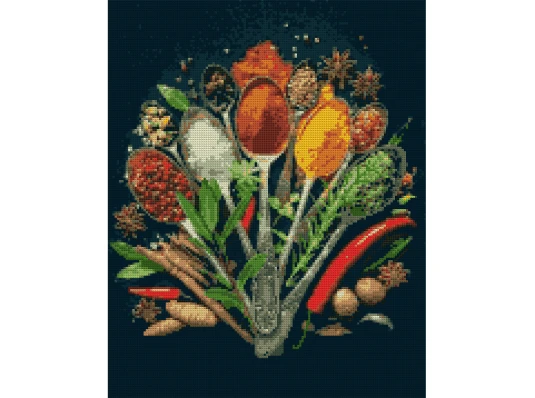 Алмазная мозаика SANTI Вкус специй 40*50см на подрамнике купить в интернет магазине подарков ПраздникШоп