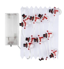 Гирлянда LED Yes! Fun на медной проволоке Снеговики 20 LED тепло-белая 2,2 м на батарейках купить в интернет магазине подарков ПраздникШоп