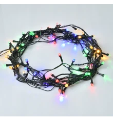 Электрогирлянда Yes! Fun Бриллиант 8 мм 80 LED, разноцветная, 8 м, 8 режимов мигания купить в интернет магазине подарков ПраздникШоп