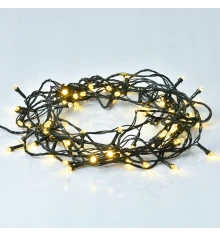 Электрогирлянда Yes! Fun Бриллиант 8 мм 80 LED, тепло-белая, 8 м, 8 режимов мигания купить в интернет магазине подарков ПраздникШоп