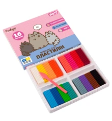 Пластилин Yes Pusheen 16 цветов 320 г купить в интернет магазине подарков ПраздникШоп