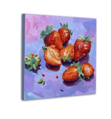 Картина по номерам с алмазной мозаикой SANTI Спелая клубника, 40*40см купить в интернет магазине подарков ПраздникШоп