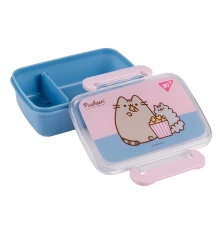 Ланч-бокс Yes Pusheen 420 мл голубо-розовый купить в интернет магазине подарков ПраздникШоп