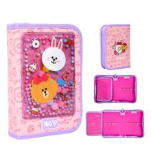 Пенал твердый Yes одинарный с клапаном Line Friends Always Together HP-03 купить в интернет магазине подарков ПраздникШоп