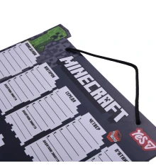 Школьное расписание Yes Minecraft.Creeper картон ламинированный 30х40см купить в интернет магазине подарков ПраздникШоп