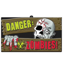 Баннер "Зомби Опасность" купить в интернет магазине подарков ПраздникШоп