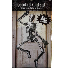 Баннер Halloween Скелет 1,4м купить в интернет магазине подарков ПраздникШоп