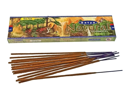 Natural (Природа) (40 gms.) (Satya) пыльцовое благовоние купить в интернет магазине подарков ПраздникШоп