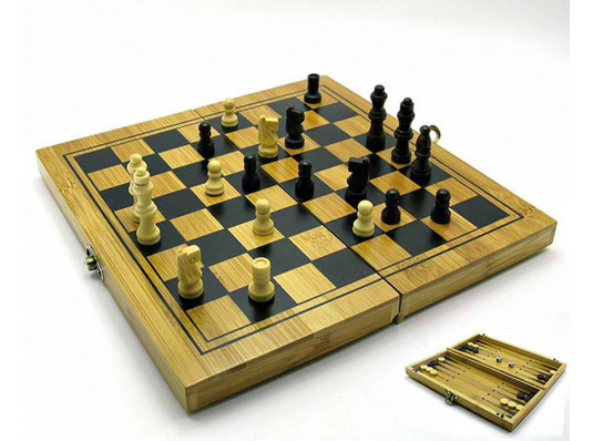 Нарди + шахи + шашки бамбук купить в интернет магазине подарков ПраздникШоп