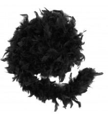 Боа из перьев, черное  50 г. купить в интернет магазине подарков ПраздникШоп