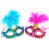 Карнавальная маска Венеция с перьями, цвета в ассортименте