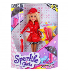 Кукла-модница Марисса в осеннем красном плаще (25 см) купить в интернет магазине подарков ПраздникШоп