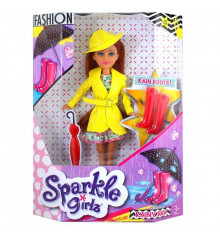 Кукла-модница Ванесса в осеннем желтом плаще (25 см) купить в интернет магазине подарков ПраздникШоп