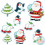 Баннер-комплект Санта и компания 12 шт купить в интернет магазине подарков ПраздникШоп